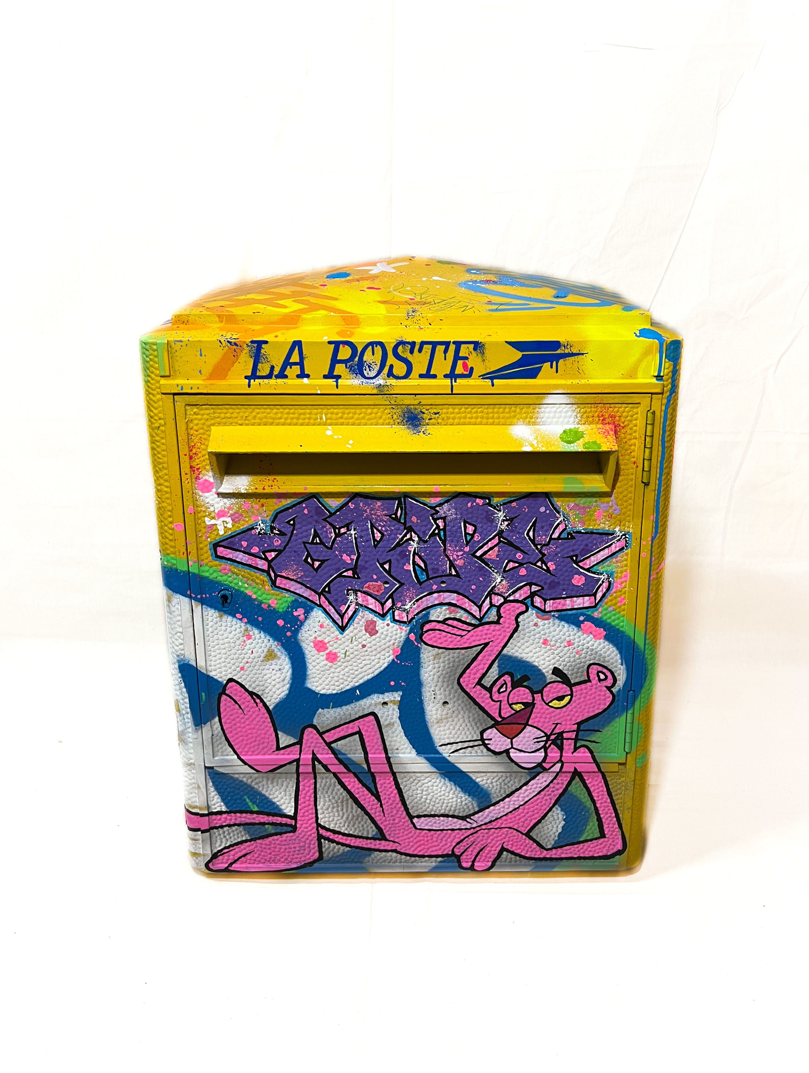 ANTHONY GRIP - Pink Panther x La poste  - 60x45cm