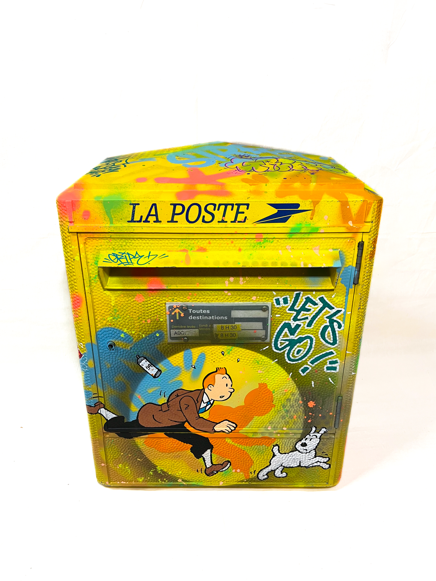 ANTHONY GRIP - Tintin x La poste - 60x45cm