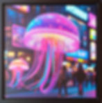 RIBO Matthieu - JELLYFISH 3 - 44,6x44,6cm