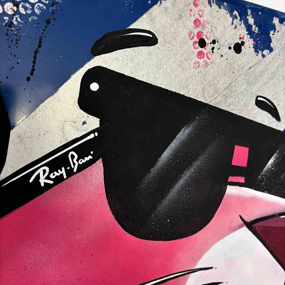 Miniature : Les Artistes Anonymes - Panthère Rayban - 61x61cm