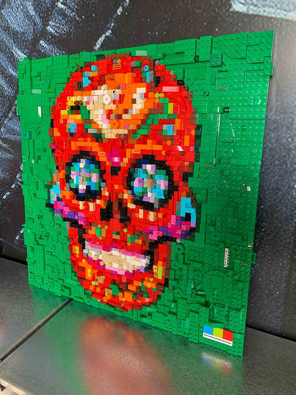 Miniature : BRICKBOARDBUILDER - Red skull - 47x47cm