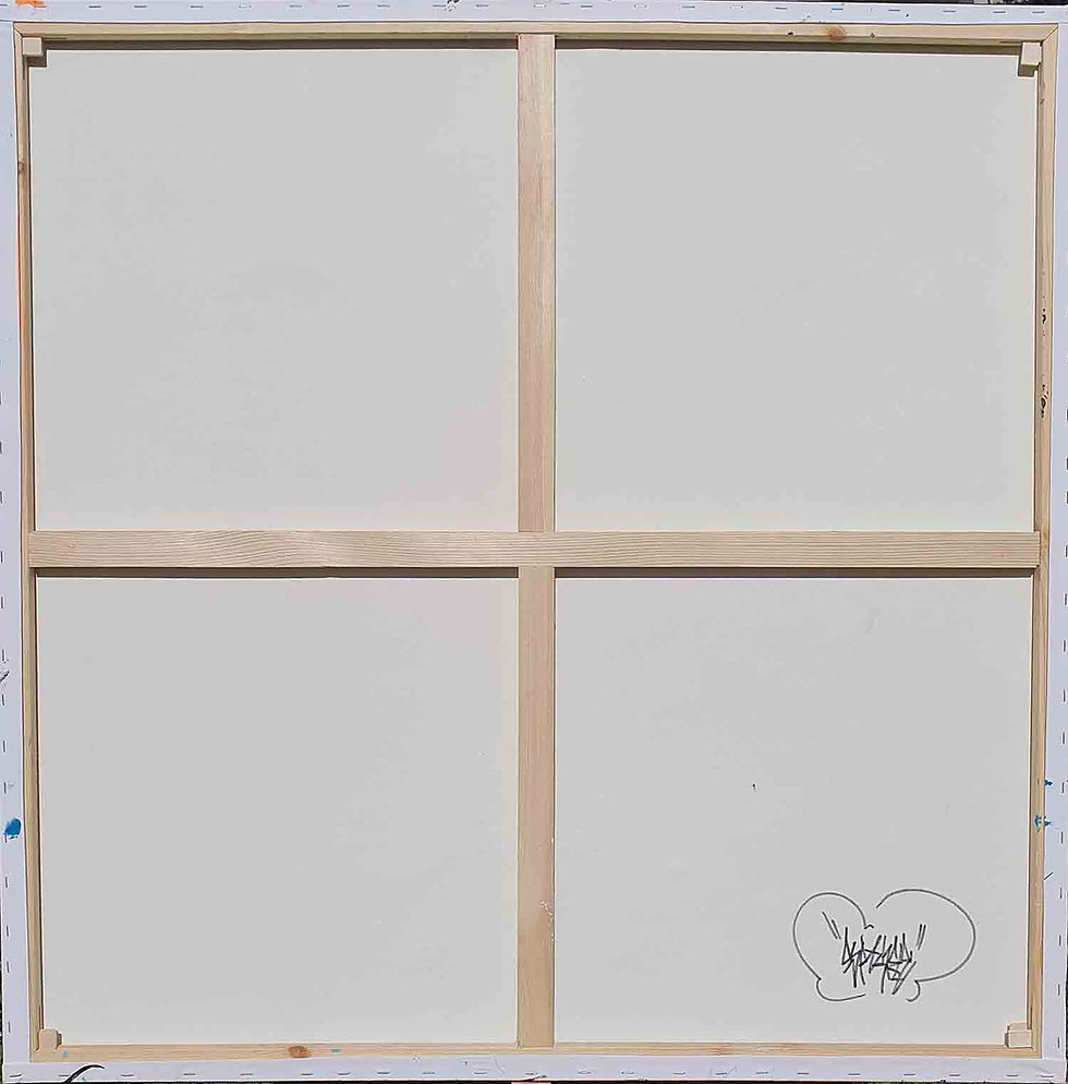 Miniature : SPARKLE - Paon du Jour - 100x100cm