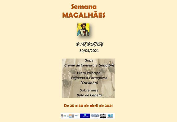 Ementa - Semana Magalhães 30 de abril - 