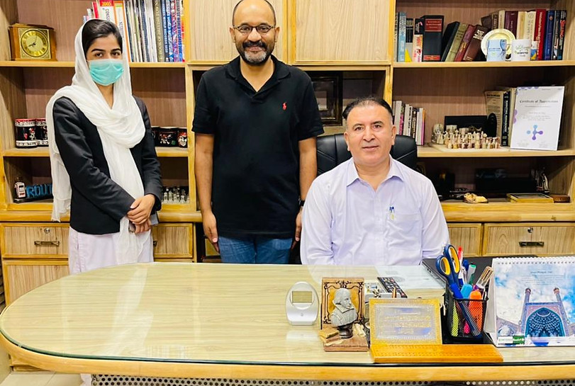 Noor Alam Khan(Asc), Shabina Noor(Ahc) were invited by nice personality riaz -ul- haq to h