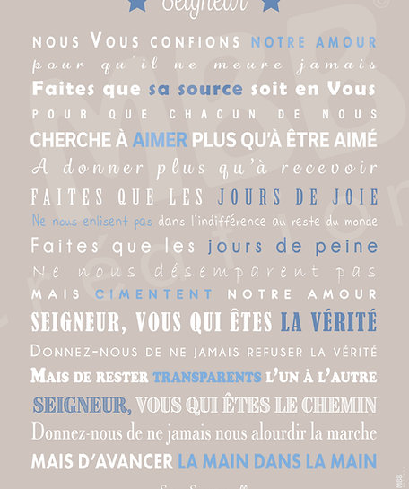 Prière des époux de Soeur Emmanuelle