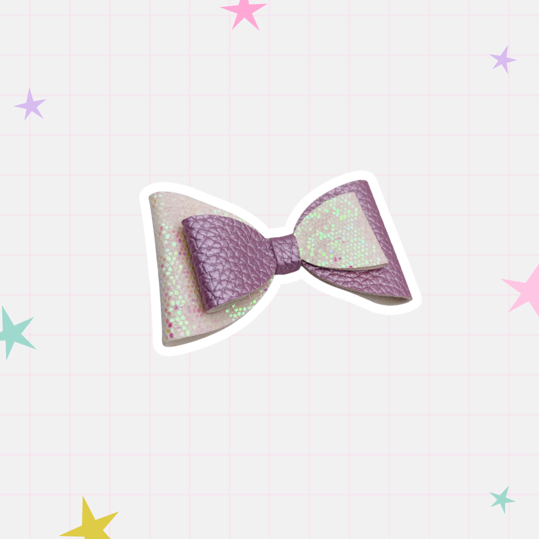 Purple Sequin Bow