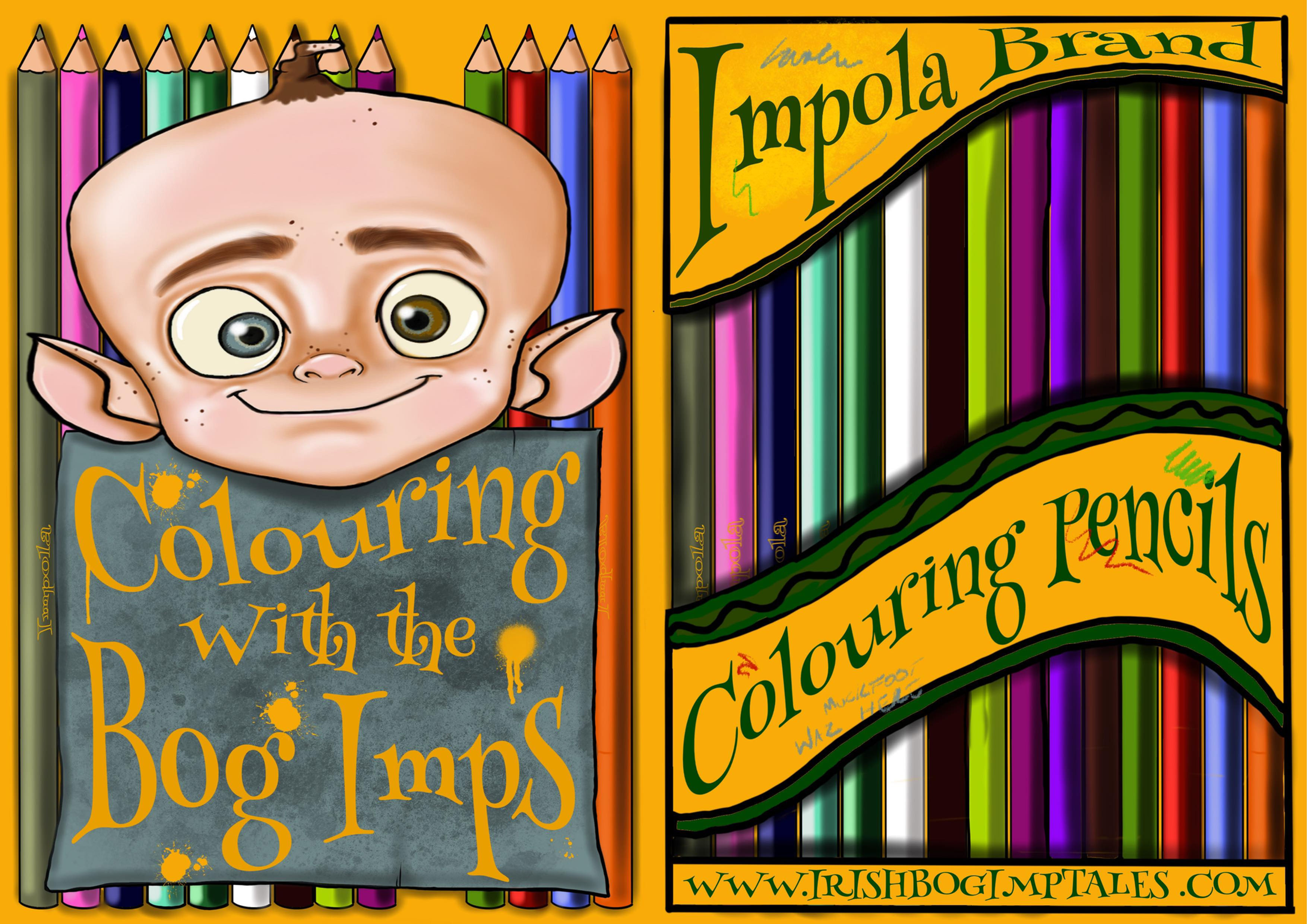 Bog Imp A5 Colouring Book