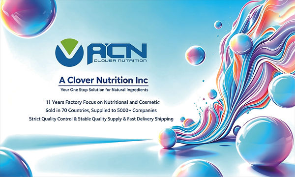 A Clover Nutrition Inc as a Leading Manufacturer of Natural Cosmetics Ingredients