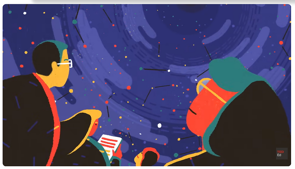 Using colour to show links (TED-Ed, 2017)
