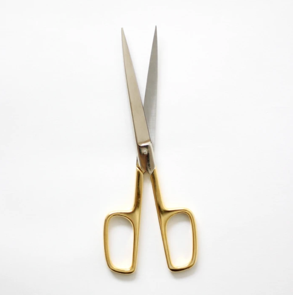 Office Scissors Gold Handle