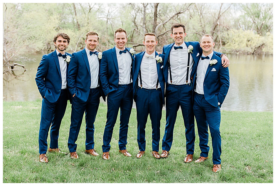 Groom with his groomsmen.