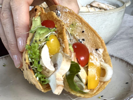 Crepes "comodÃn" de lentejas rojas