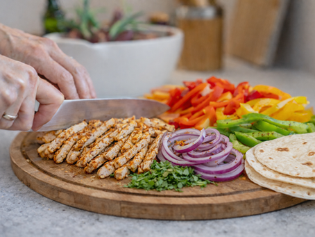 Fajitas de pollo al horno