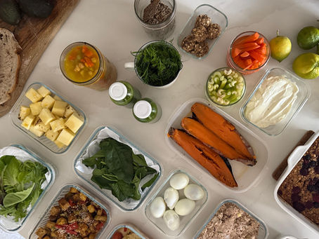 Guía de Meal Prep con opciones de platos completos de invierno