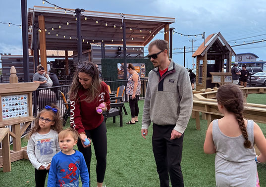 Family at the Branson Coaster Gem Mining