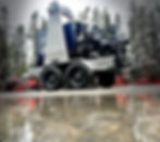 Heavy-duty water pump ready for dewatering and fluid transfer applications on construction or pipeline sites.