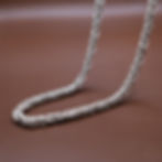 Thumbnail: Hand-Woven Byzantine Chain Necklace in Argentium® Silver (24")