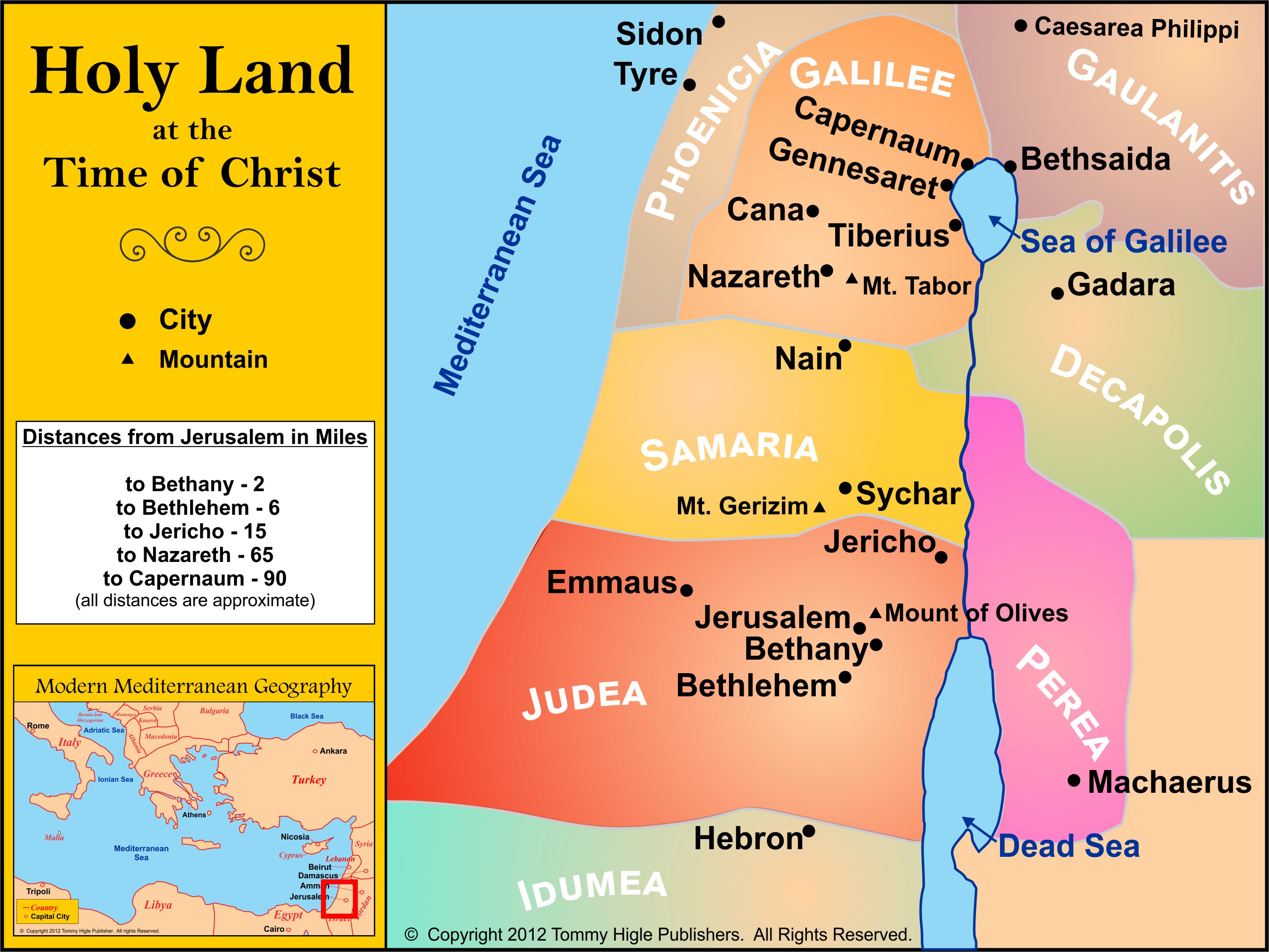 Downloadable new testament maps for presentations the journey series
