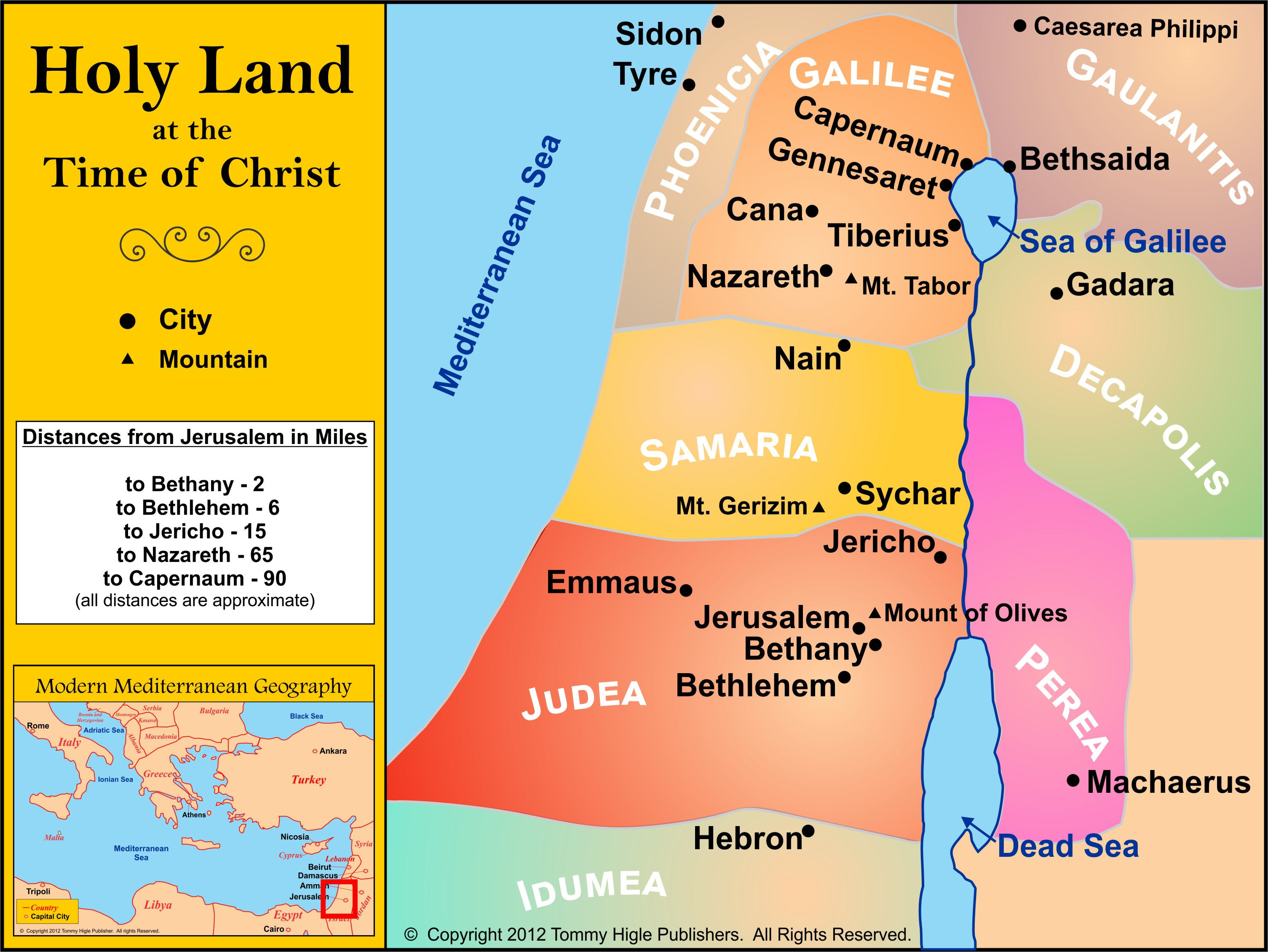 Downloadable New Testament Maps for Presentations