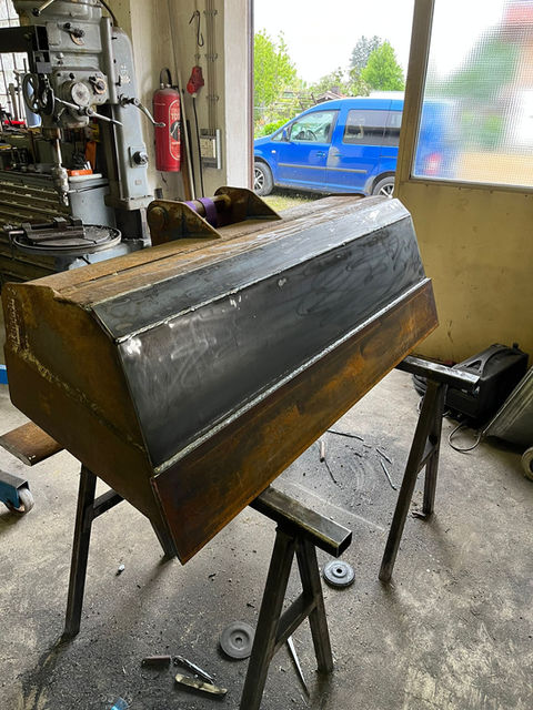 Reparaturen Baggerschaufel