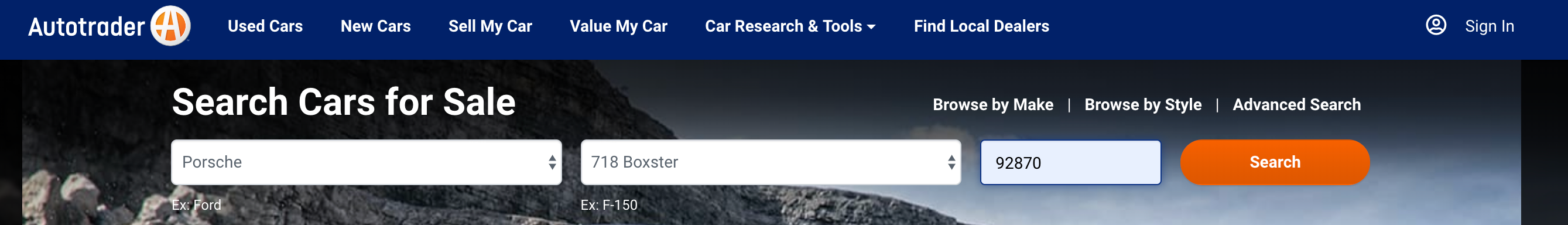 Find the perfect car near you