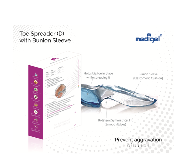 Thumbnail: Toe Spreader (D) with Bunion Sleeve