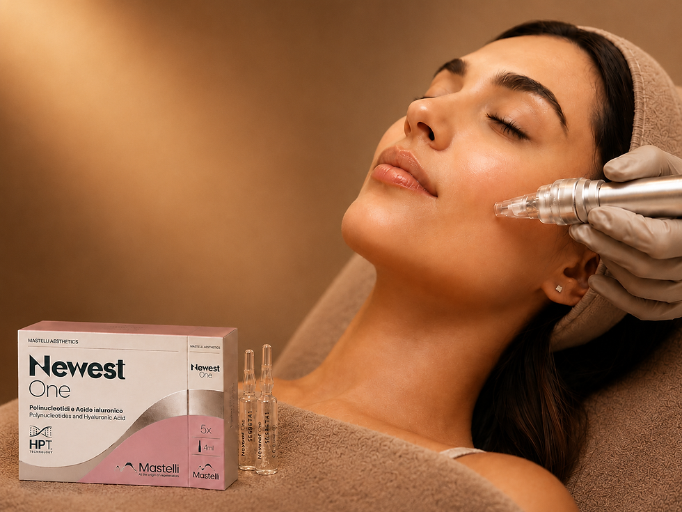 Microneedling van het gezicht met PDRN