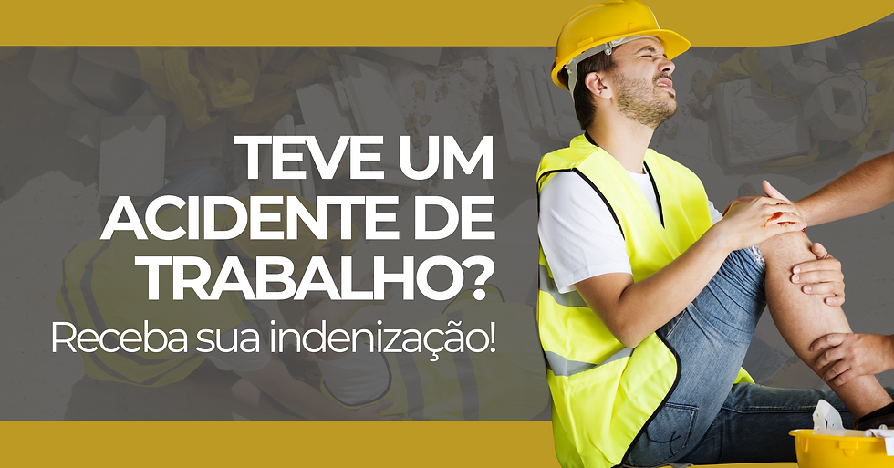 Teve um acidente de trabalho? Receba sua indenização!