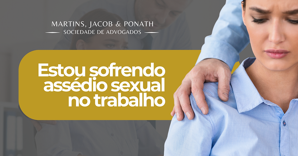 Estou sofrendo assédio sexual no trabalho, o que devo fazer?