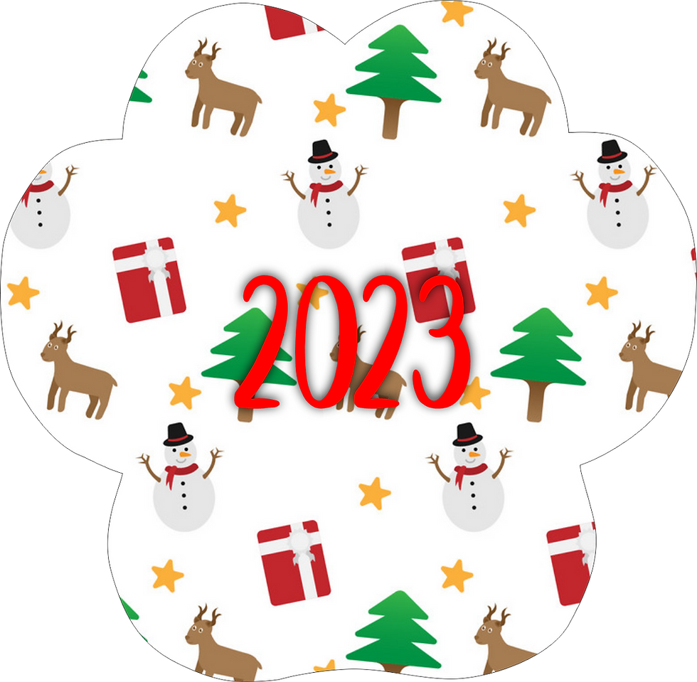 Thumbnail: Aluminum Paw Print Ornament, 2-sided