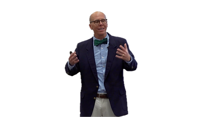 Arty Smith presenting data-driven gambling education to educators during a keynote session.