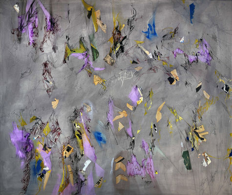 Image: "Walking Score - Day of the Jacaranda" painting by Christina McPhee