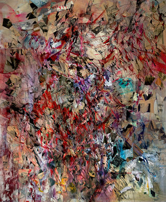 Painting :Readable Bloodclot Messenger" painting by Christina McPhee
