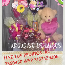 Quedarias como un principe o princesa, si envías ésta hermosa ancheta, a quien más quieres, incluye 