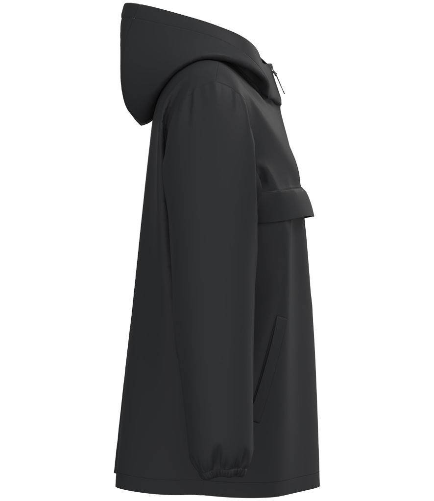 Thumbnail: Unisex Showerproof 1/4 Zip Windbreaker - Black