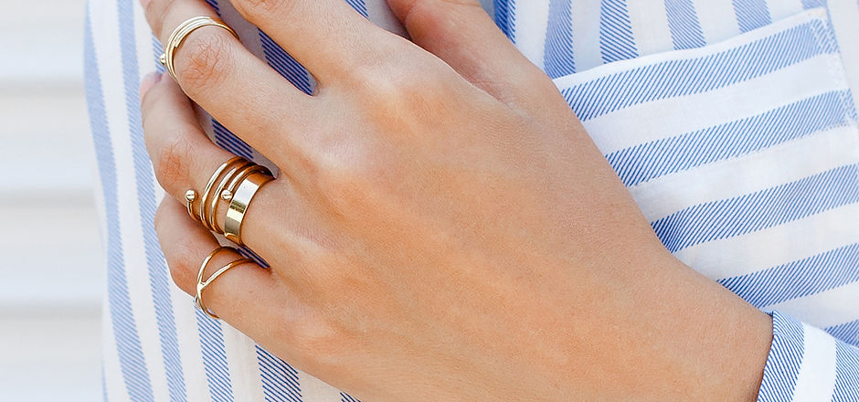 Manicured Hand with Rings