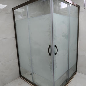 Siyah Kare Alüminyum Profil Lux Seri Duşakabin