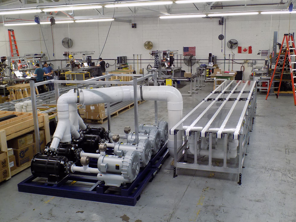 vacuum bi-flow table