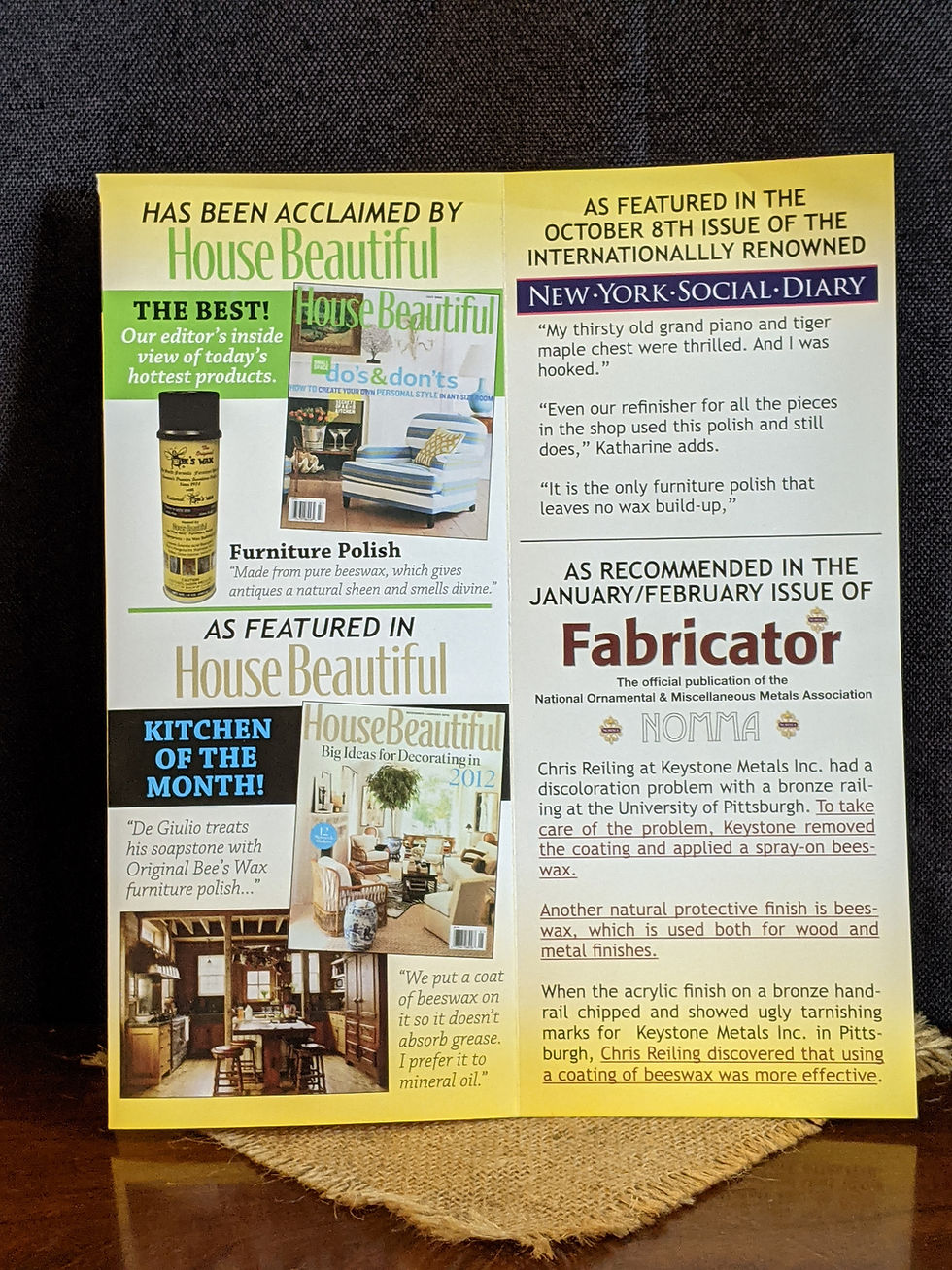 Thumbnail: The Original Beeswax Furniture Polish Old World Formula