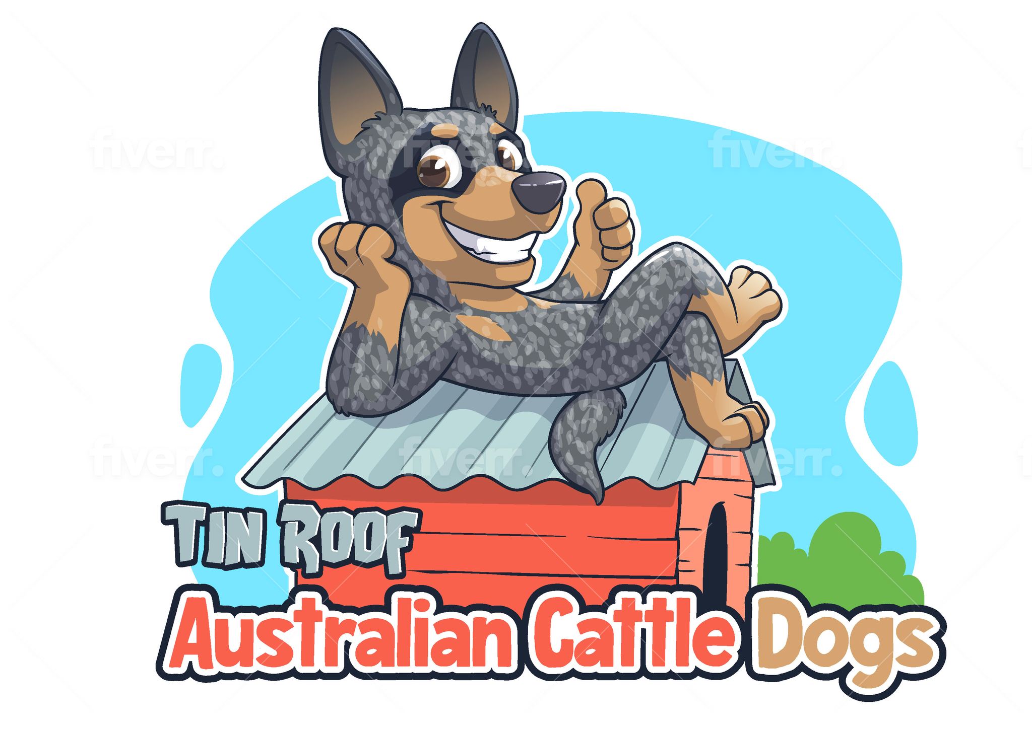 Tin Roof Australian Cattle Dogs logo