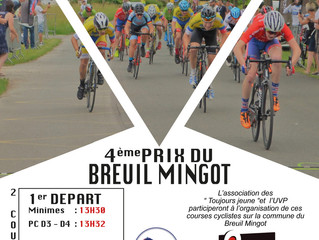La saison de nos organisations va débuter au BREUIL MINGOT dès le dimanche 9 juin prochain.