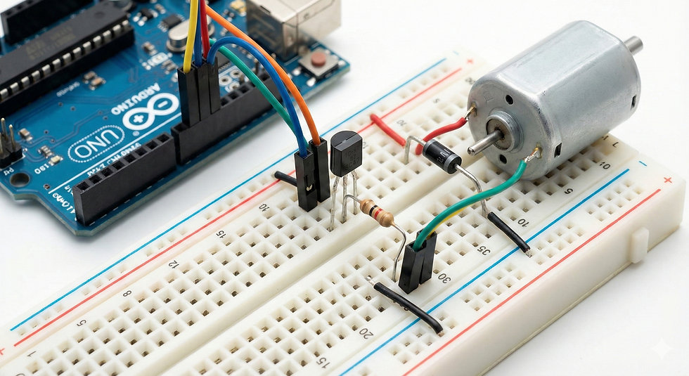 Transistör ile Motor Sürmek