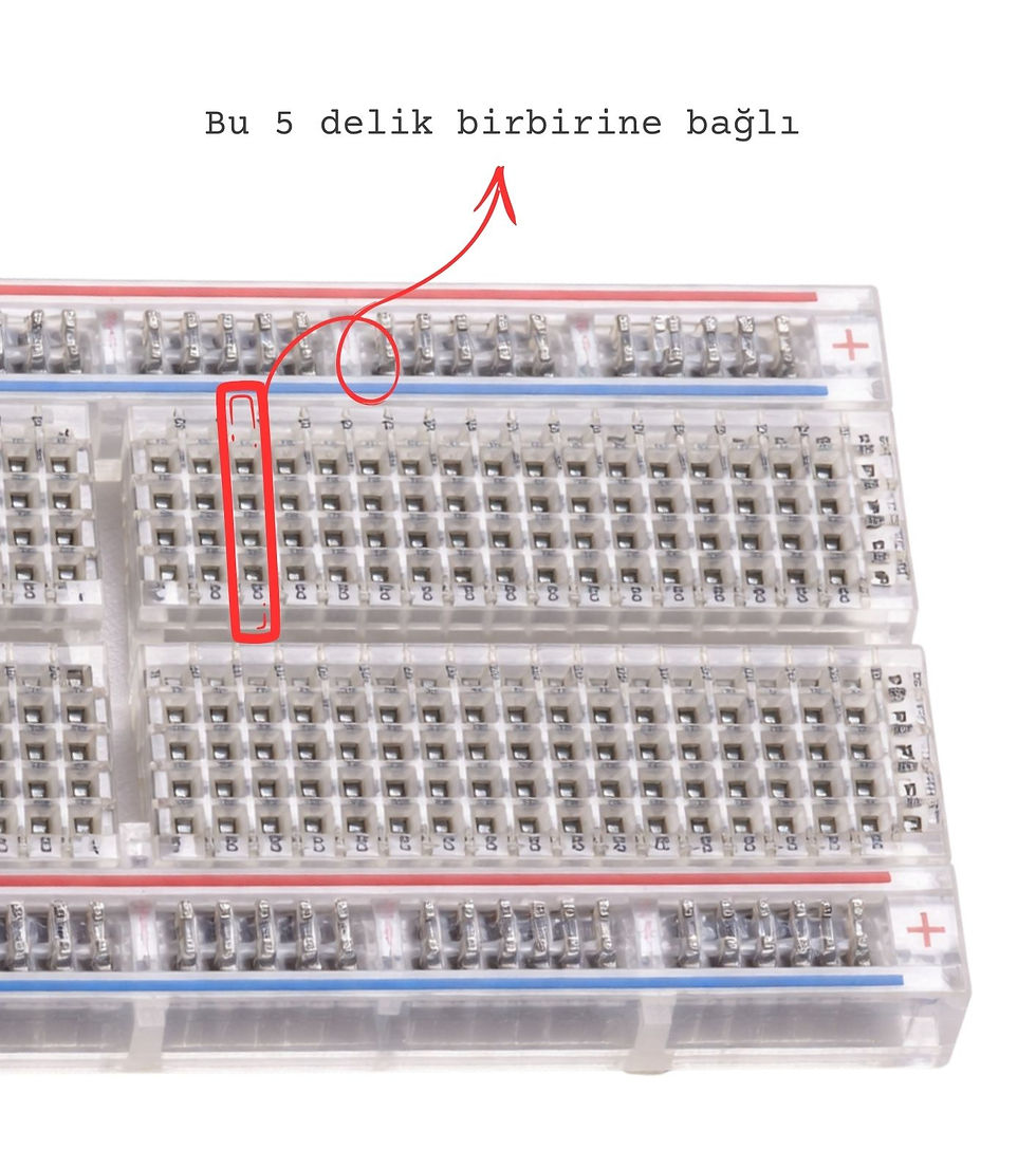 Breadboard orta kısım