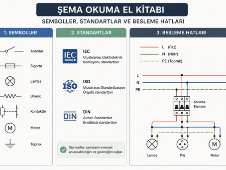 Şema Okuma El Kitabı: Semboller, Standartlar ve Besleme Hatları