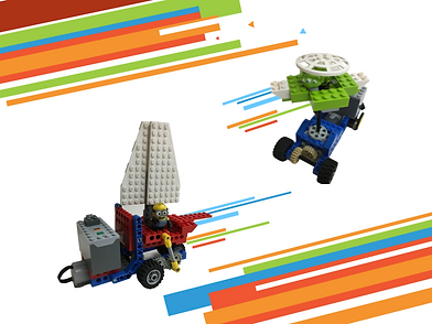 2 Lego Motorized Builds from a Techknowhow LEGO Summer Camp: The one on the left is a boat and the other is a ship