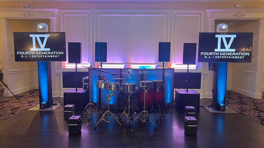 WEDDING DJ BLACK LED SYSTEM PERCUSSIONIST. LONG ISLAND WEDDING DJ