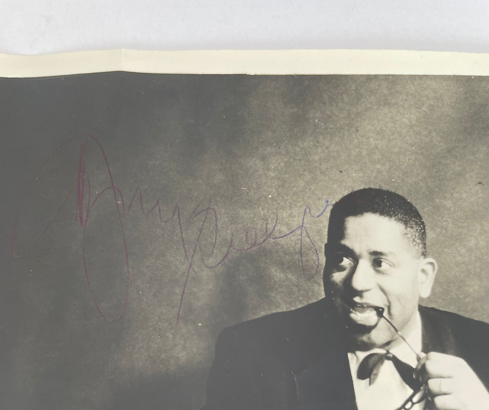 Thumbnail: Dizzy Gilespie - SIGNED Photo and Souvenir Brochure