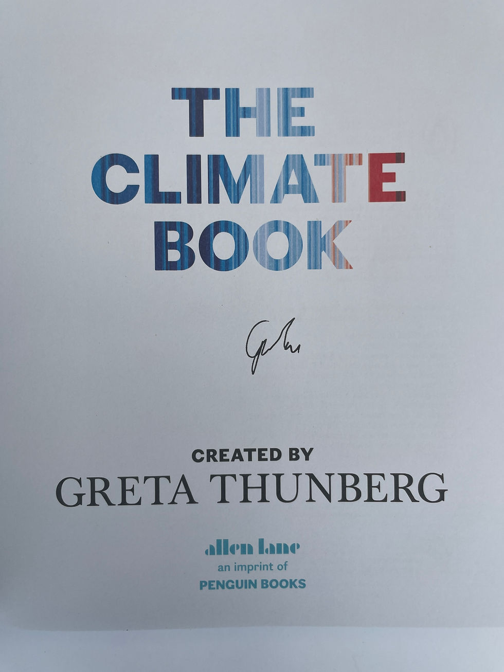 Thumbnail: Greta Thunberg - The Climate Book - SIGNED First Edition 2022