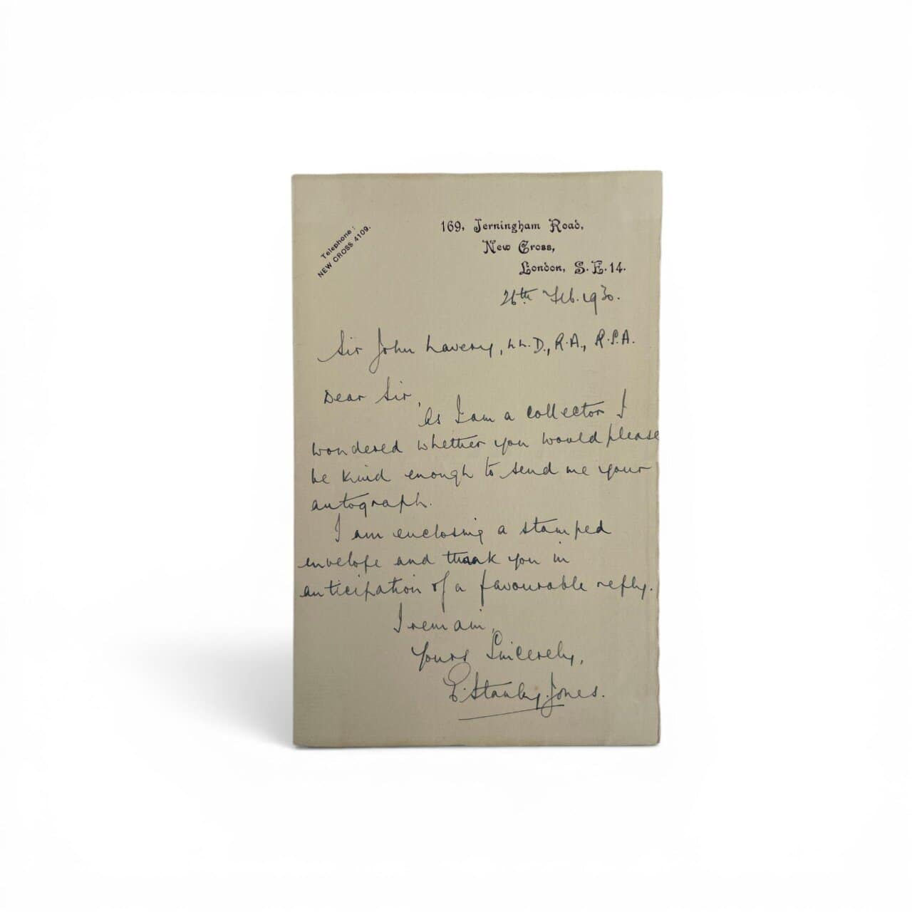 Sir John Lavery - SIGNED Autograph Letter