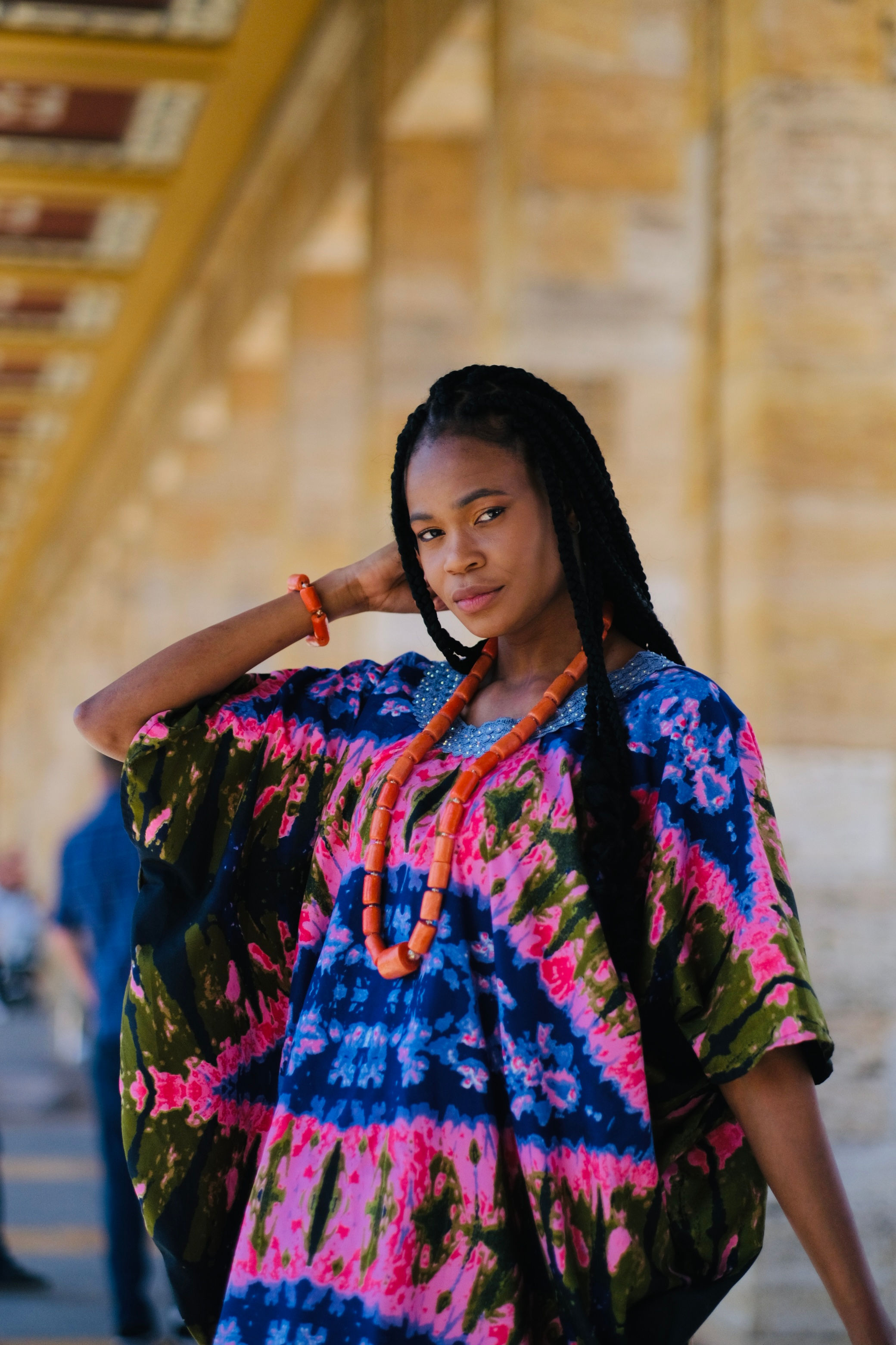 Highlight Batwing Maxi Long Dress